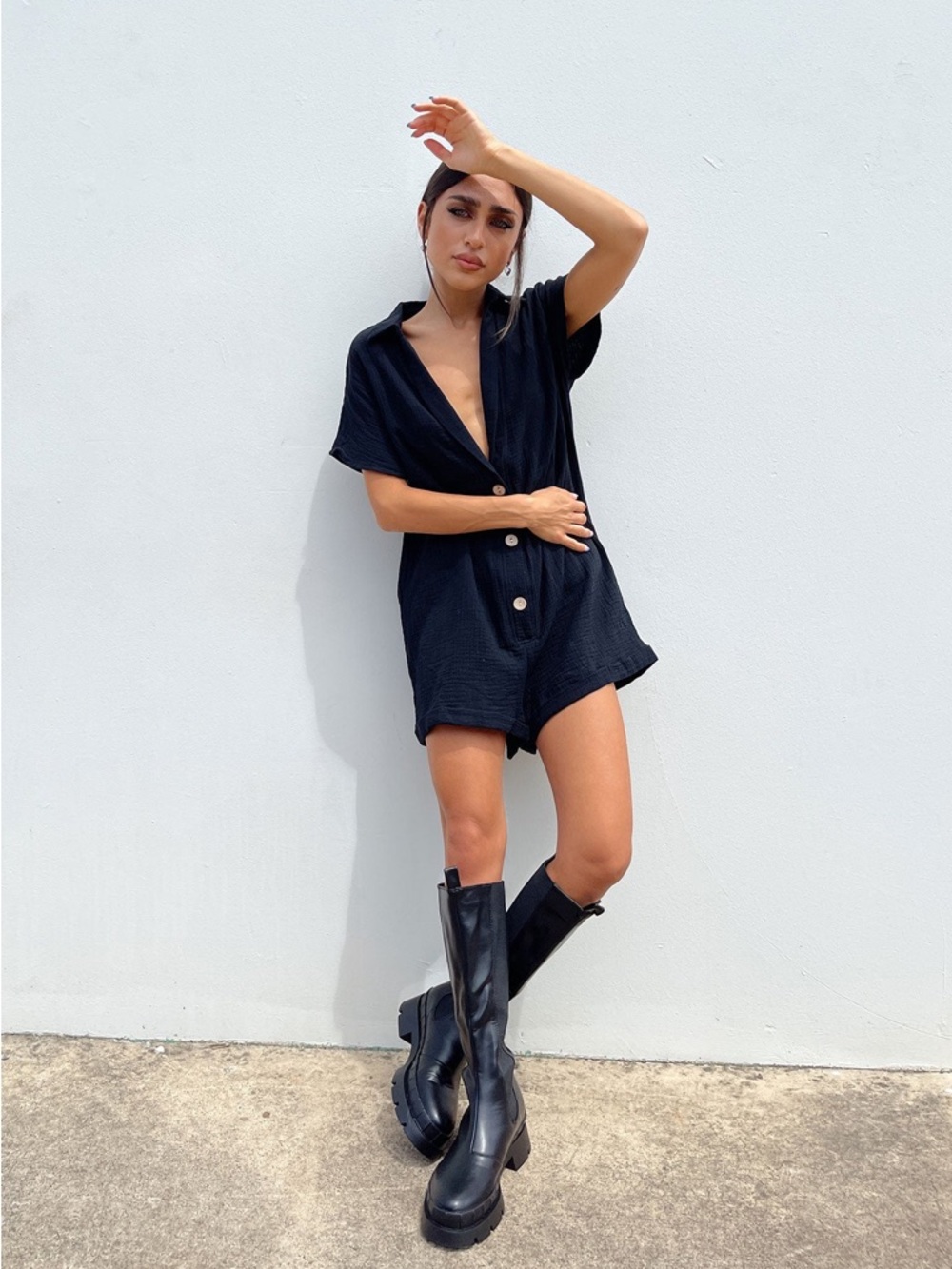Vixen Black Romper